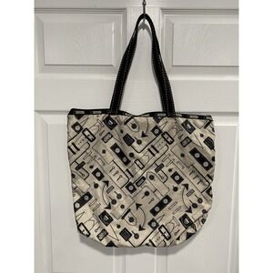 LeSportsac Ziptop Shopper Tote Bag 'Trench‎ Coat' Pattern